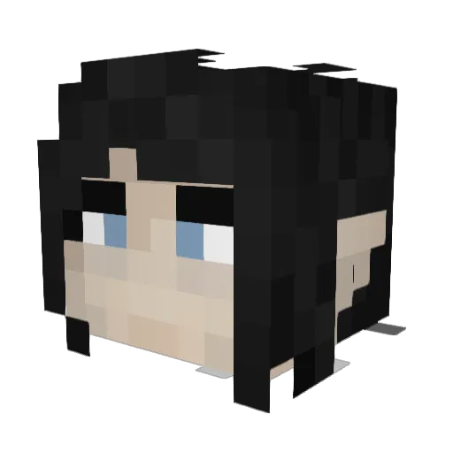 SecondPeak_ Minecraft avatar head, 3D render