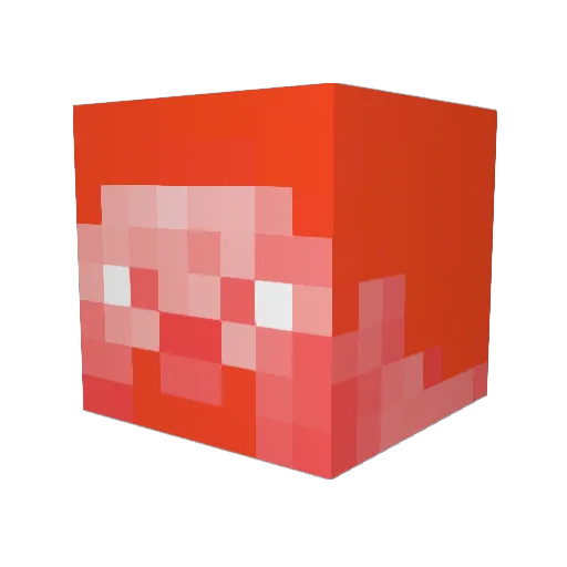 SecondSuper Minecraft avatar head, 3D render