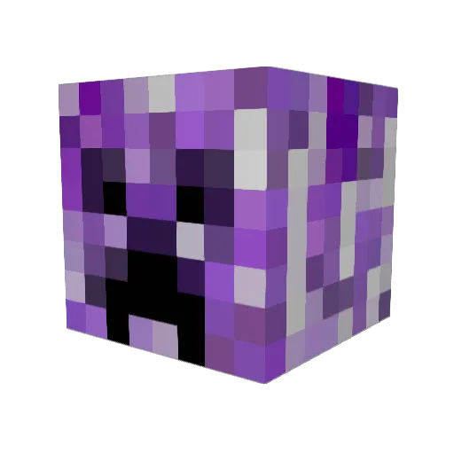 SecretAirbase Minecraft avatar head, 3D render
