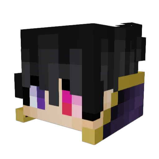 SecretAsh125543 Minecraft avatar head, 3D render