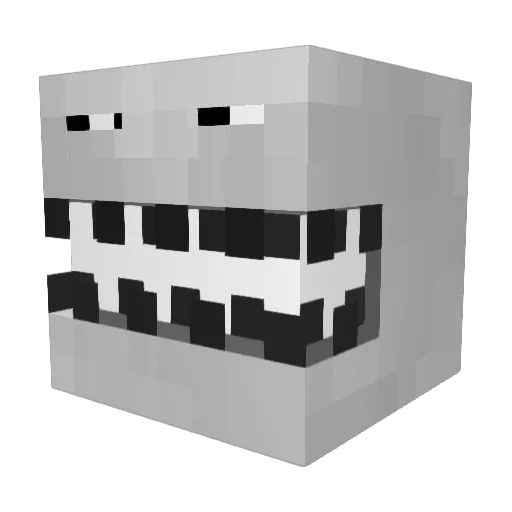 SecretEnjoyer Minecraft avatar head, 3D render