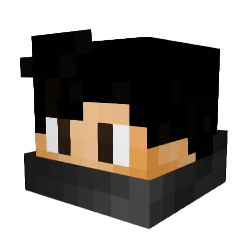 SecretLegends Minecraft avatar head, 3D render