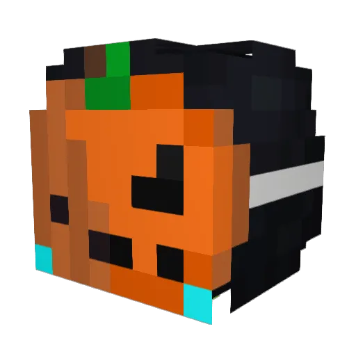 SecretOzzy Minecraft avatar head, 3D render