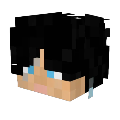 SecretRare Minecraft avatar head, 3D render