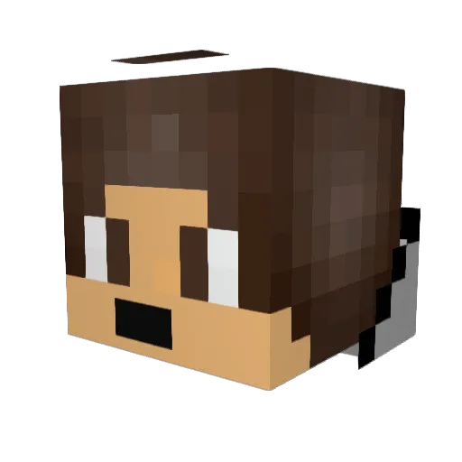 SecretSphere Minecraft avatar head, 3D render