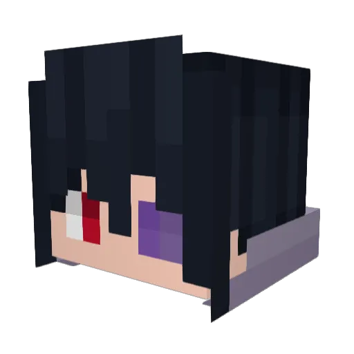 SecretWeaponX Minecraft avatar head, 3D render