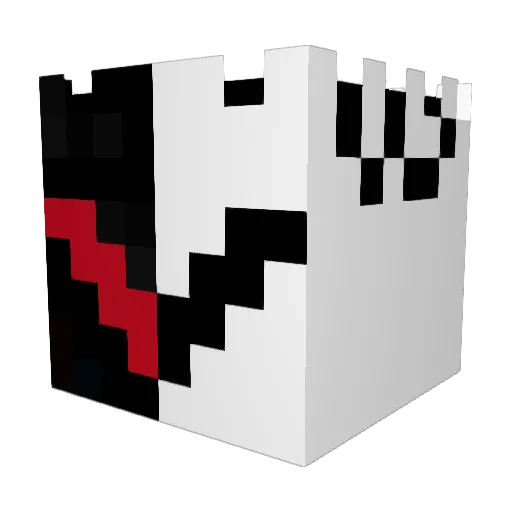 Secret_Agent_ Minecraft avatar head, 3D render