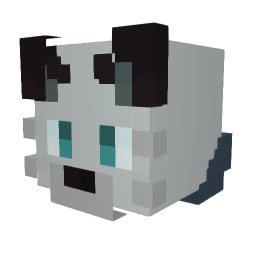 Secret_God Minecraft avatar head, 3D render