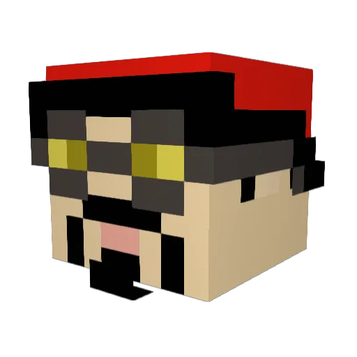 Secret_K15 Minecraft avatar head, 3D render