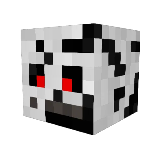 Secret_Reaper Minecraft avatar head, 3D render