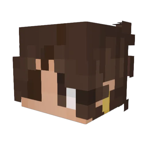 SecretiveGames Minecraft avatar head, 3D render