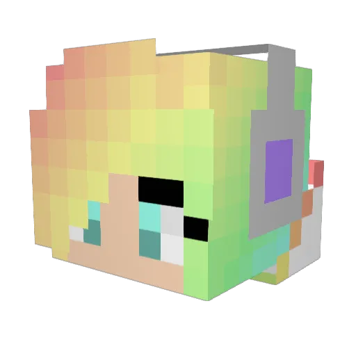 Secretstar13 Minecraft avatar head, 3D render