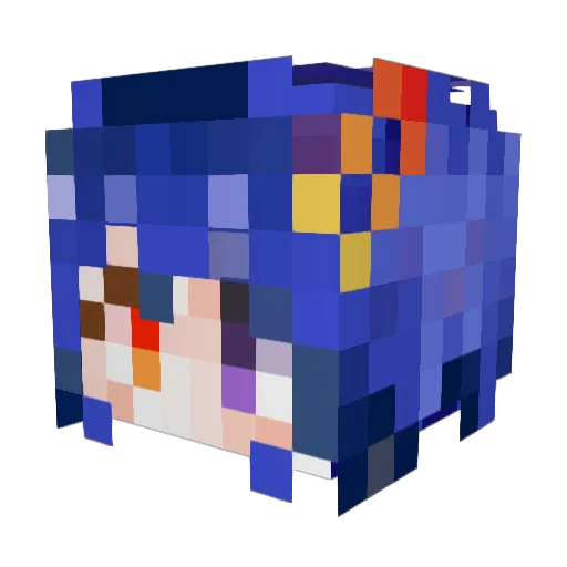 Section190 Minecraft avatar head, 3D render