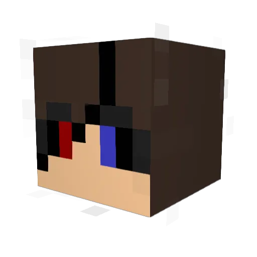 SectorXAlpha Minecraft avatar head, 3D render