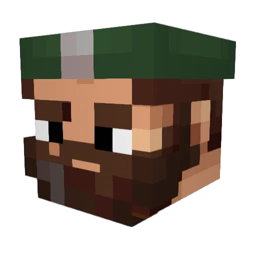 Sectrum1234 Minecraft avatar head, 3D render