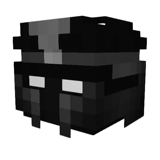 Secu67 Minecraft avatar head, 3D render