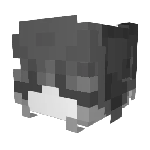 SecuROM Minecraft avatar head, 3D render