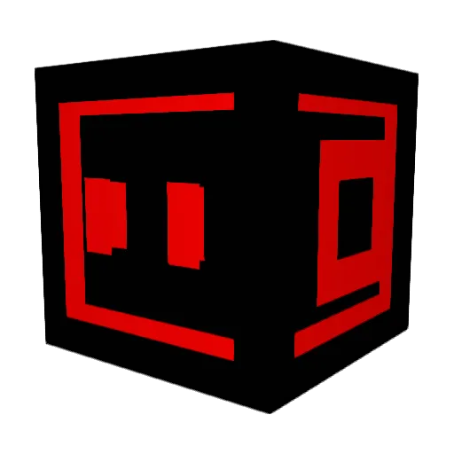 SecureContain Minecraft avatar head, 3D render
