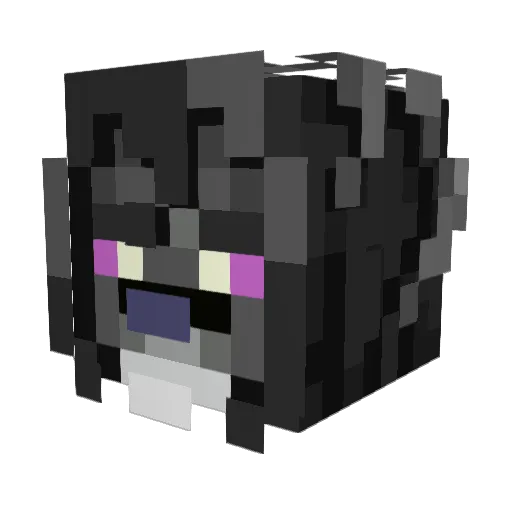 SecurityMilo Minecraft avatar head, 3D render