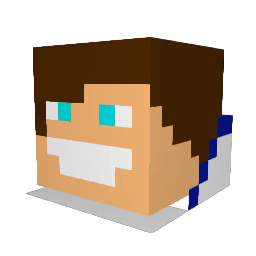 Security_CZ Minecraft avatar head, 3D render