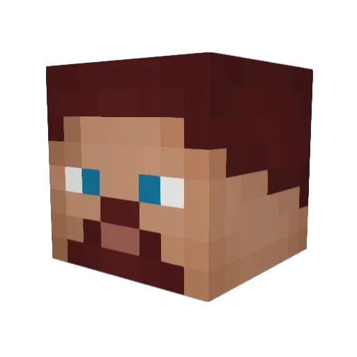 Sed19993 Minecraft avatar head, 3D render