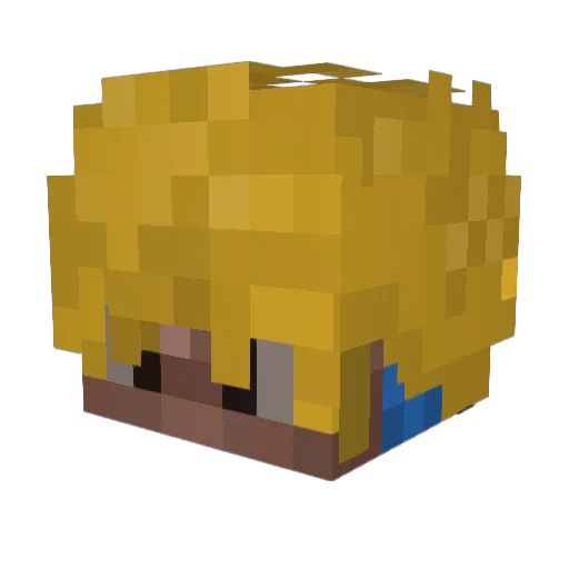 Sed1a Minecraft avatar head, 3D render