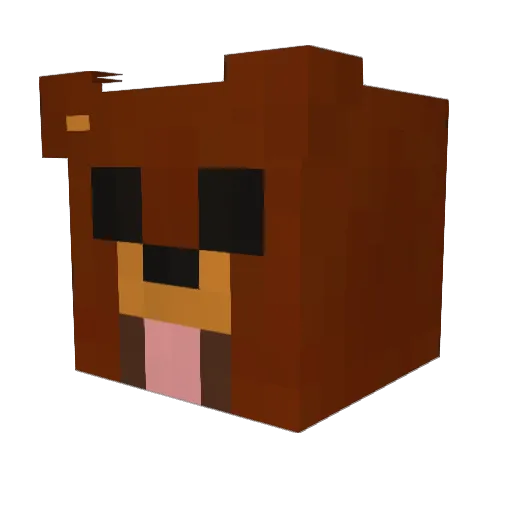 SedanoD3 Minecraft avatar head, 3D render