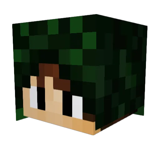 SedareMortis Minecraft avatar head, 3D render