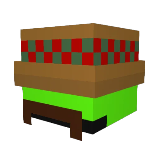 SedateLaDroga Minecraft avatar head, 3D render
