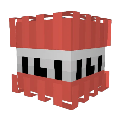 Sedeqt Minecraft avatar head, 3D render