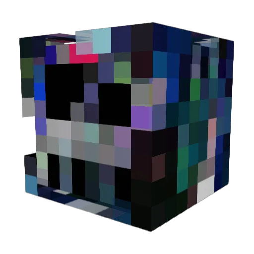 Seditia Minecraft avatar head, 3D render