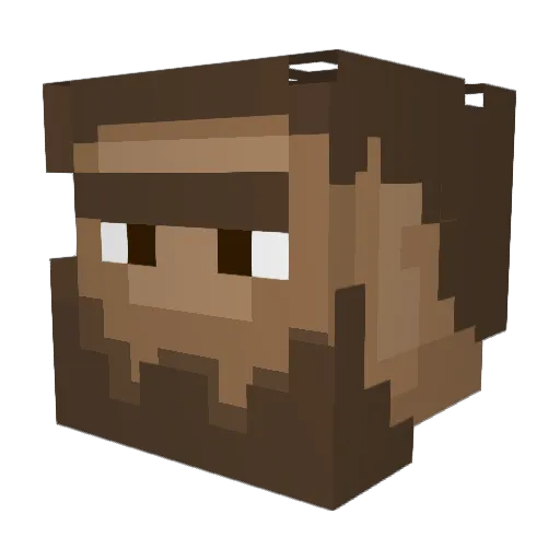 Sedlife Minecraft avatar head, 3D render