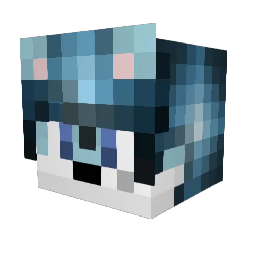 SedrektorZ Minecraft avatar head, 3D render