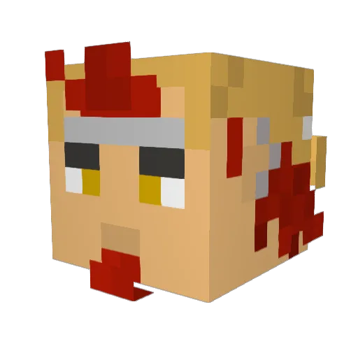 Sedrick Minecraft avatar head, 3D render