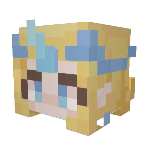 SeductiveSpirit Minecraft avatar head, 3D render