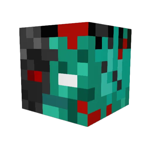 SeeAKillSwitch Minecraft avatar head, 3D render