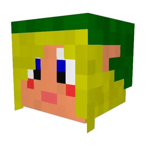 SeeDborg Minecraft avatar head, 3D render