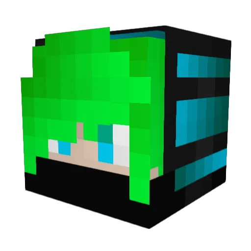 SeeDoOo Minecraft avatar head, 3D render