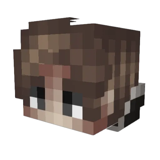 SeePvP Minecraft avatar head, 3D render