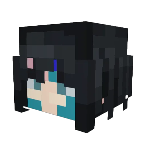 SeeSaw90 Minecraft avatar head, 3D render