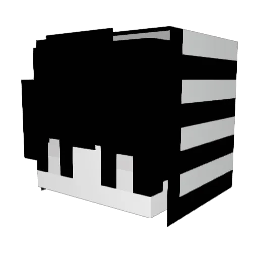 SeeTay Minecraft avatar head, 3D render