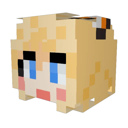 SeeUni6797 Minecraft avatar head, 3D render