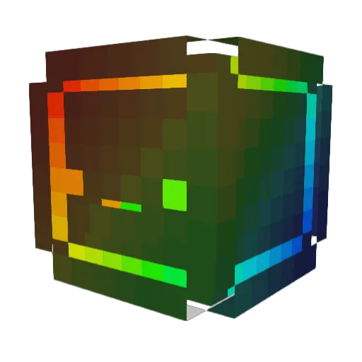 SeeYouSpaceDino Minecraft avatar head, 3D render