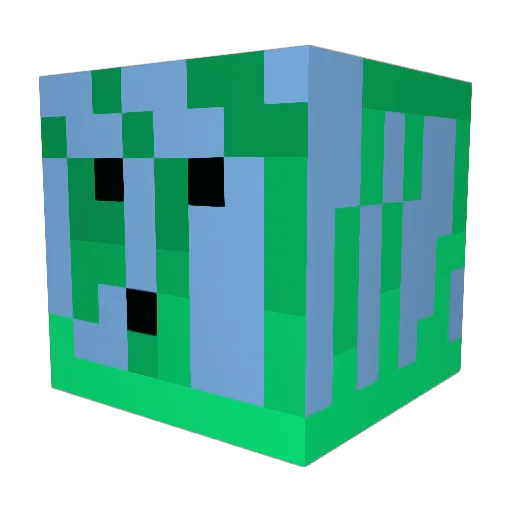 Seea_Grass Minecraft avatar head, 3D render
