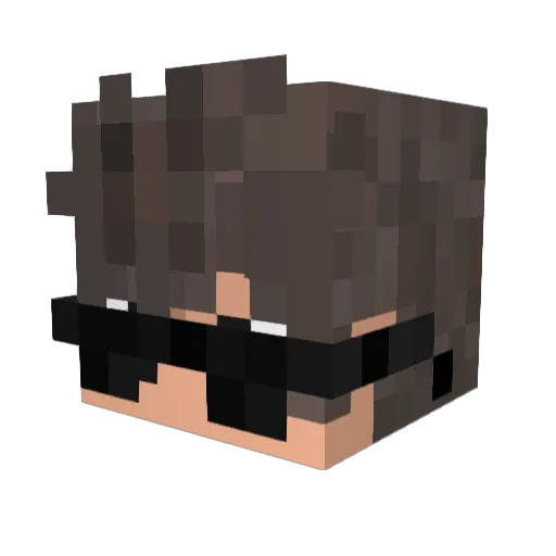 SeebixYT Minecraft avatar head, 3D render