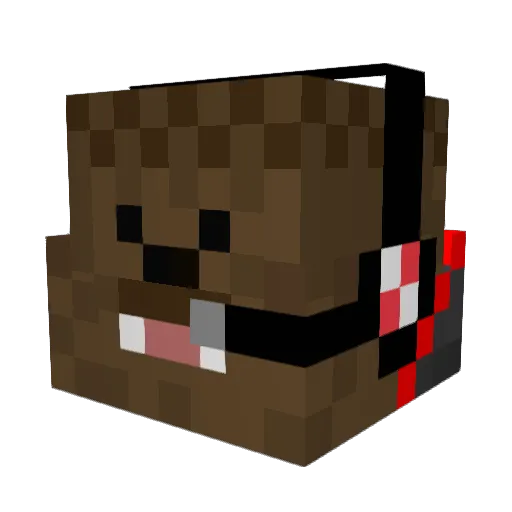 Seebo343 Minecraft avatar head, 3D render