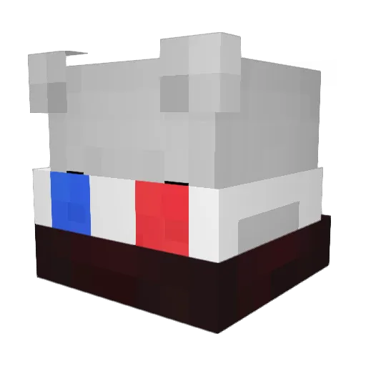 Seebx Minecraft avatar head, 3D render