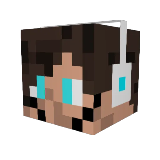 Seechy Minecraft avatar head, 3D render