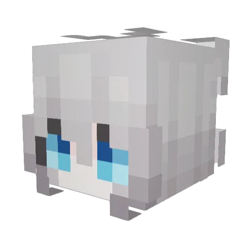 Seed_Dex Minecraft avatar head, 3D render