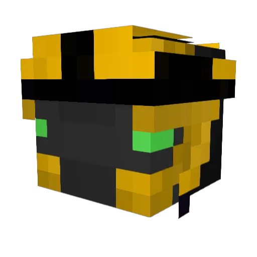 Seedonator Minecraft avatar head, 3D render